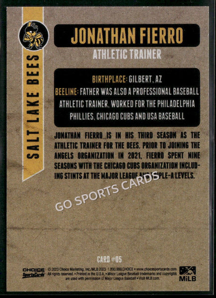 2023 Salt Lake Bees Jonathan Fierro