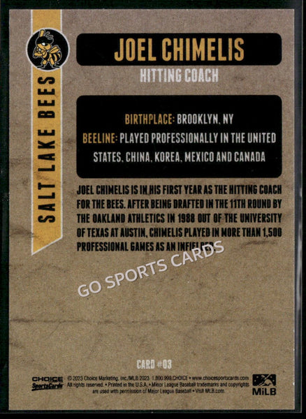 2023 Salt Lake Bees Joel Chimelis