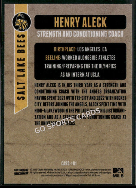2023 Salt Lake Bees Henry Aleck