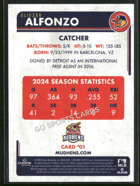 2025 Toledo Mud Hens Eliezer Alfonzo