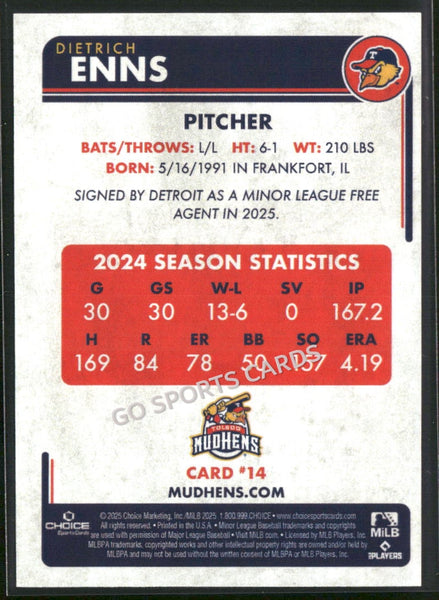 2025 Toledo Mud Hens Dietrich Enns