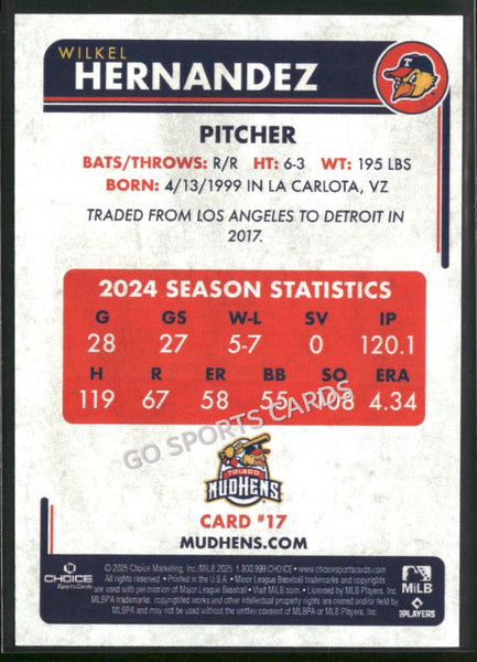 2025 Toledo Mud Hens Wilkel Hernandez