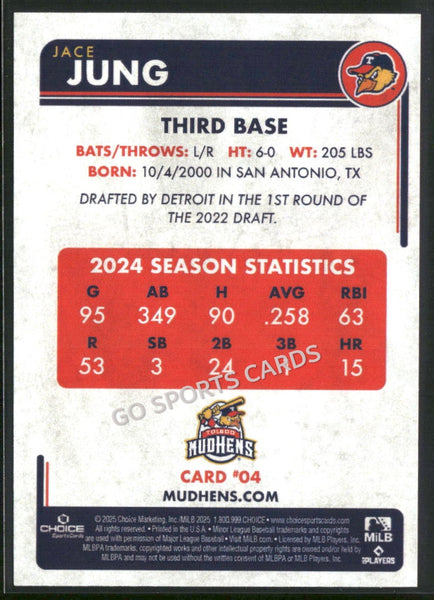 2025 Toledo Mud Hens Jace Jung