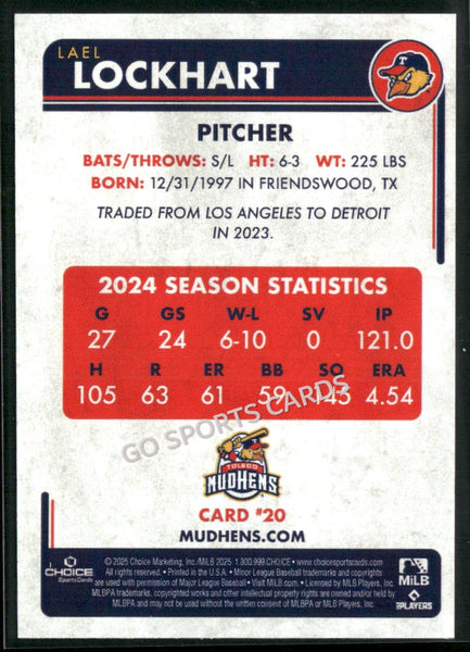 2025 Toledo Mud Hens Lael Lockhart