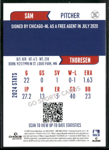2025 South Bend Cubs Sam Thoresen