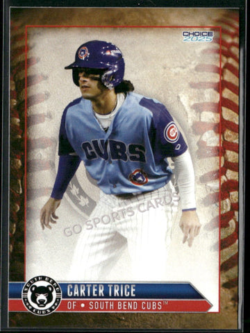 2025 South Bend Cubs Carter Trice