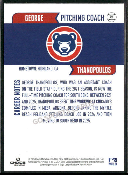 2025 South Bend Cubs George Thanopoulos