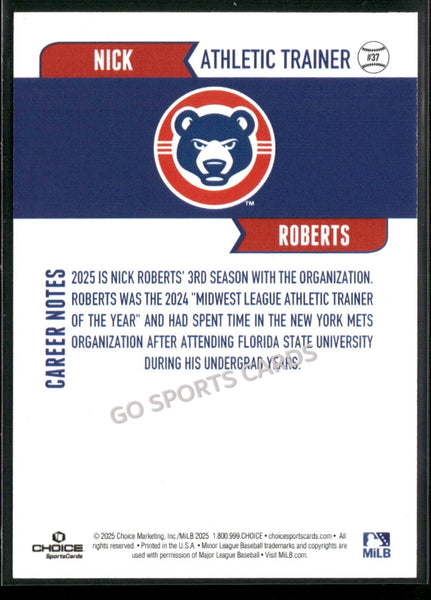 2025 South Bend Cubs Nick Roberts