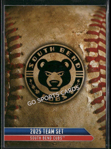 2025 South Bend Cubs Header Checklist