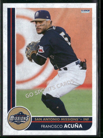 2025 San Antonio Missions Francisco Acuna