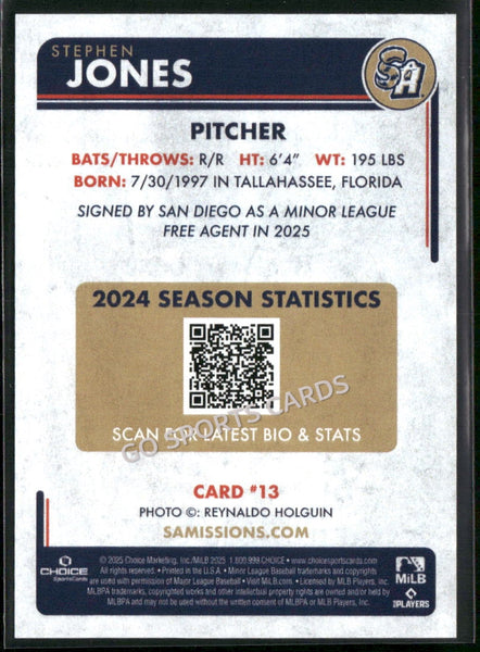 2025 San Antonio Missions Stephen Jones