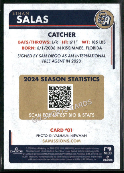 2025 San Antonio Missions Ethan Salas