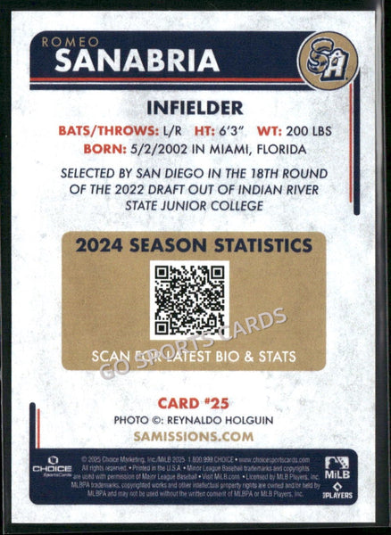2025 San Antonio Missions Romeo Sanabria
