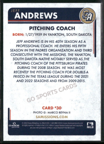 2025 San Antonio Missions Jeff Andrews
