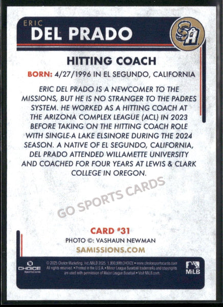 2025 San Antonio Missions Eric Del Prado