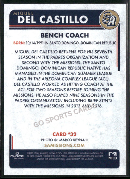 2025 San Antonio Missions Miguel Del Castillo