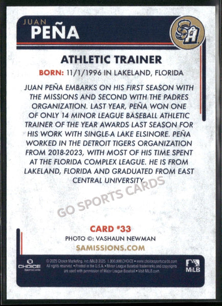 2025 San Antonio Missions Juan Pena
