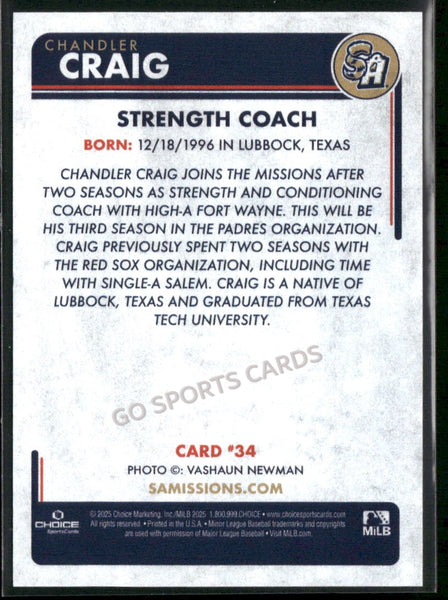 2025 San Antonio Missions Chandler Craig