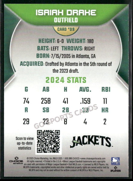 2025 Augusta GreenJackets Isaiah Drake