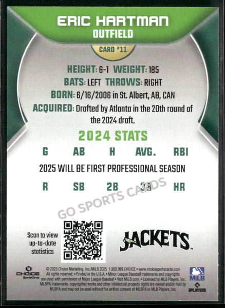 2025 Augusta GreenJackets Eric Hartman