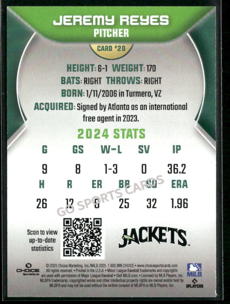 2025 Augusta GreenJackets Jeremy Reyes