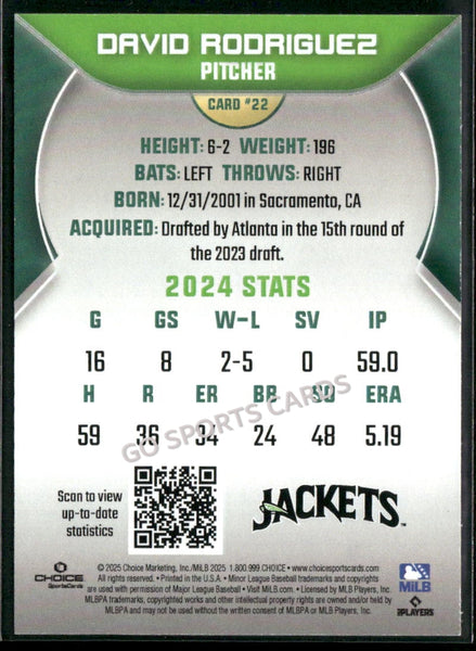 2025 Augusta GreenJackets David Rodriguez