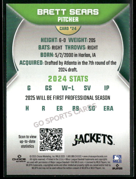 2025 Augusta GreenJackets Brett Sears