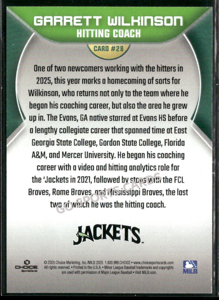 2025 Augusta GreenJackets Garrett Wilkinson