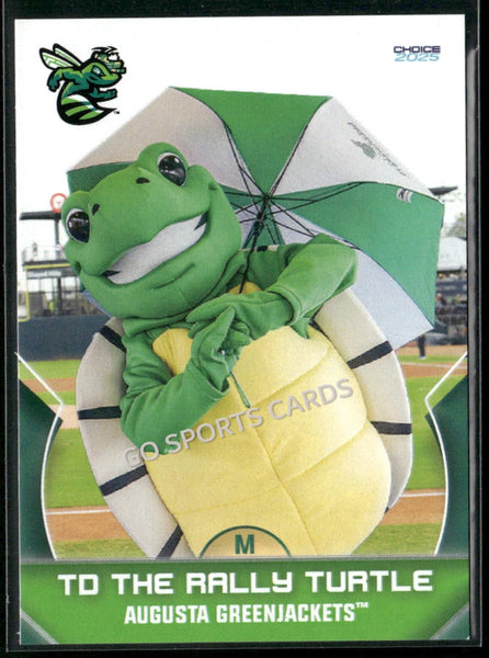 2025 Augusta GreenJackets TD the Rally Turtle Mascot