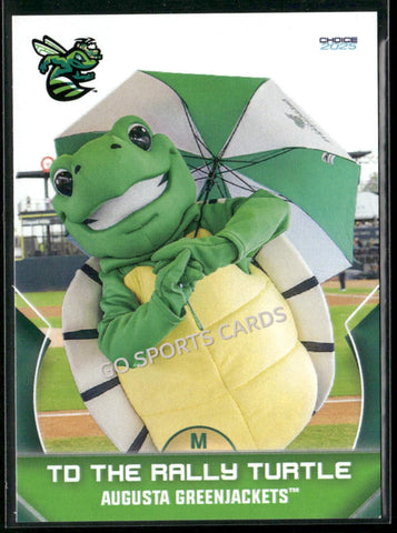 2025 Augusta GreenJackets TD the Rally Turtle Mascot