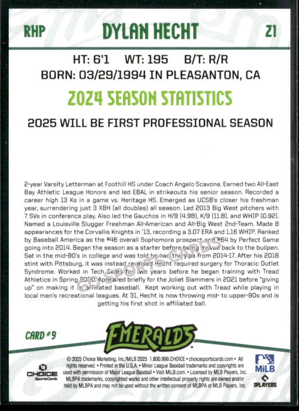 2025 Eugene Emeralds Dylan Hecht