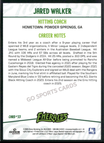 2025 Eugene Emeralds Jared Walker