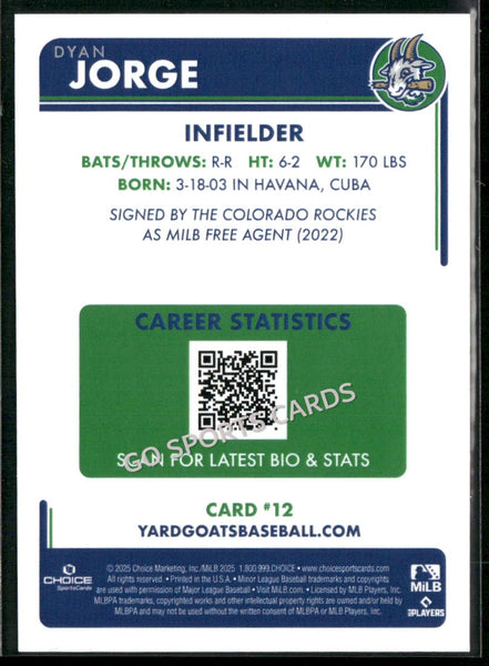 2025 Hartford Yard Goats Dyan Jorge