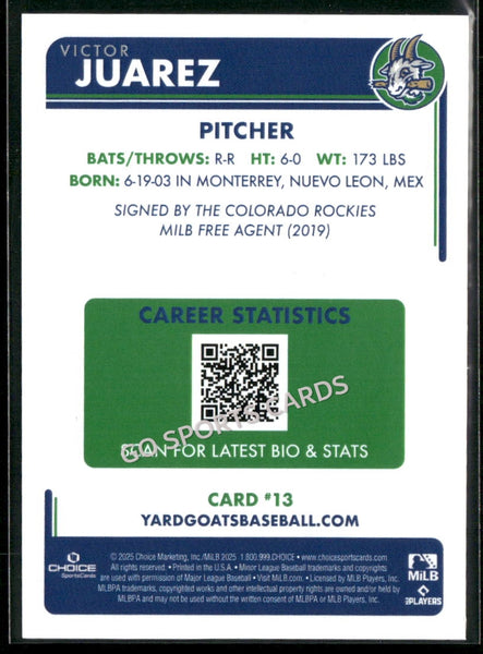 2025 Hartford Yard Goats Victor Juarez