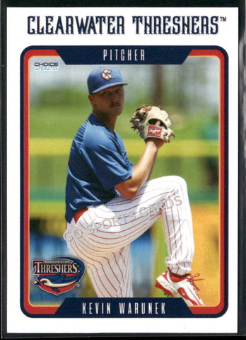 2025 Clearwater Threshers Kevin Warunek