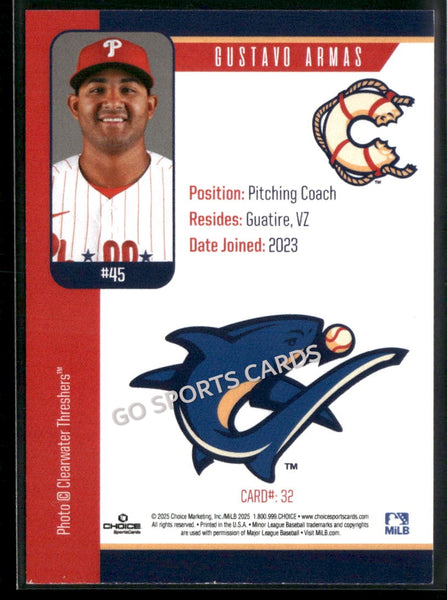 2025 Clearwater Threshers Gustavo Armas