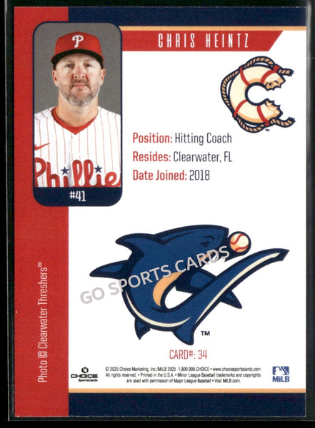 2025 Clearwater Threshers Chris Heintz