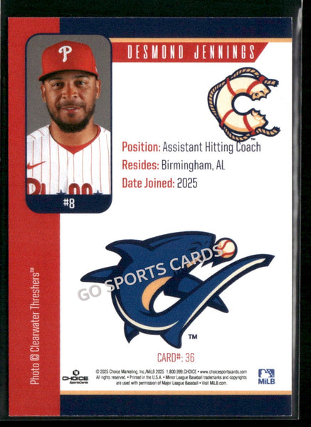 2025 Clearwater Threshers Desmond Jennings