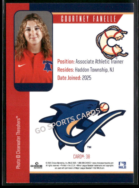 2025 Clearwater Threshers Courtney Fanelle