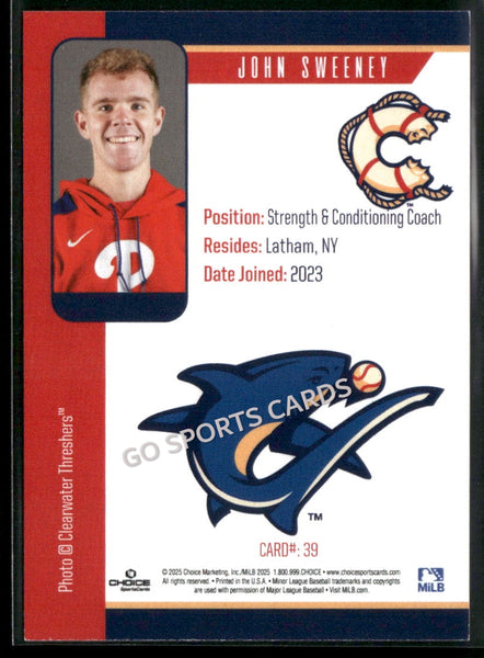 2025 Clearwater Threshers John Sweeney