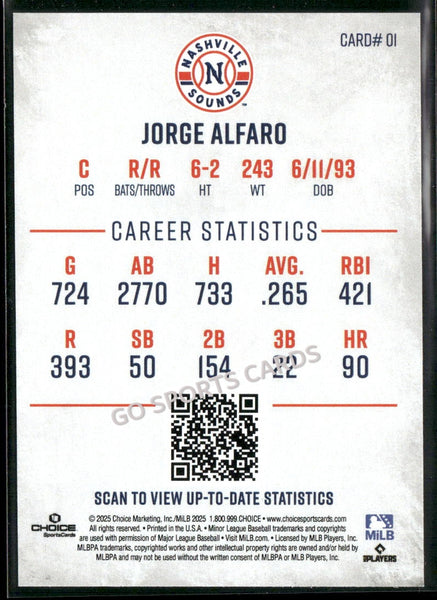 2025 Nashville Sounds Jorge Alfaro