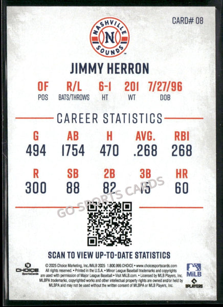 2025 Nashville Sounds Jimmy Herron