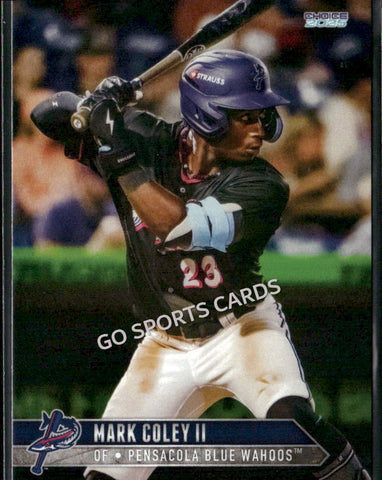 2025 Pensacola Blue Wahoos Mark Coley II