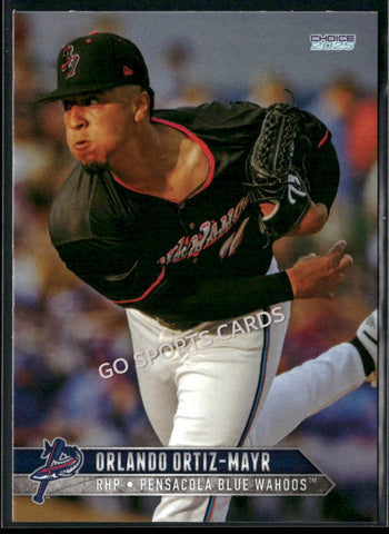 2025 Pensacola Blue Wahoos Orlando Ortiz Mayr