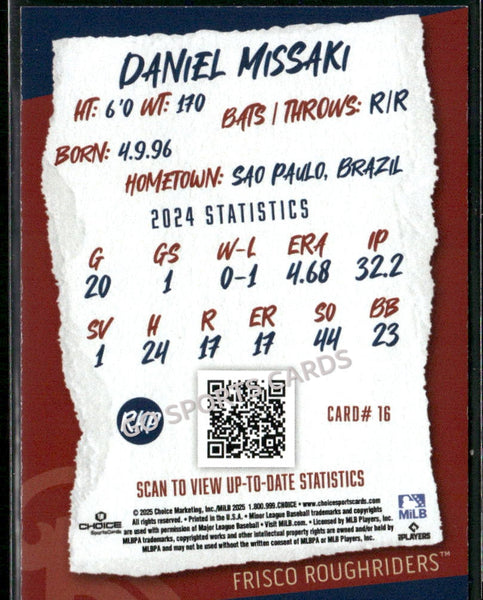 2025 Frisco RoughRiders Daniel Missaki