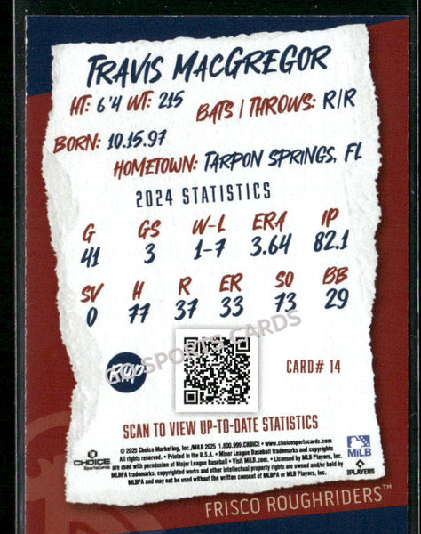 2025 Frisco RoughRiders Travis MacGregor