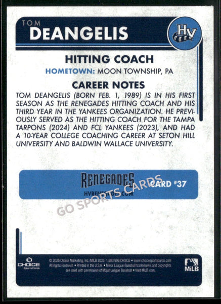 2025 Hudson Valley Renegades Tom DeAngelis