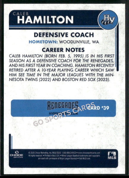 2025 Hudson Valley Renegades Caleb Hamilton