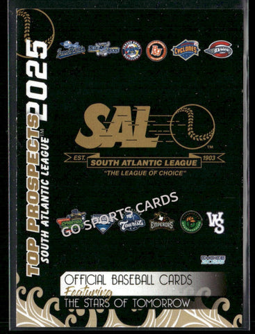2025 South Atlantic League Top Prospects SAL Header Checklist