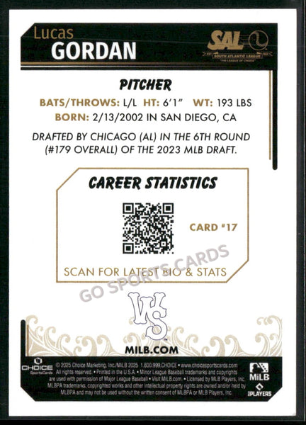 2025 South Atlantic League Top Prospects SAL Lucas Gordon